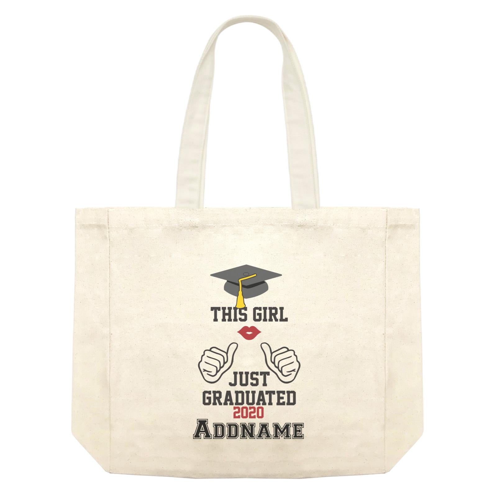 Graduation Series This Girl Just Graduated Shopping Bag