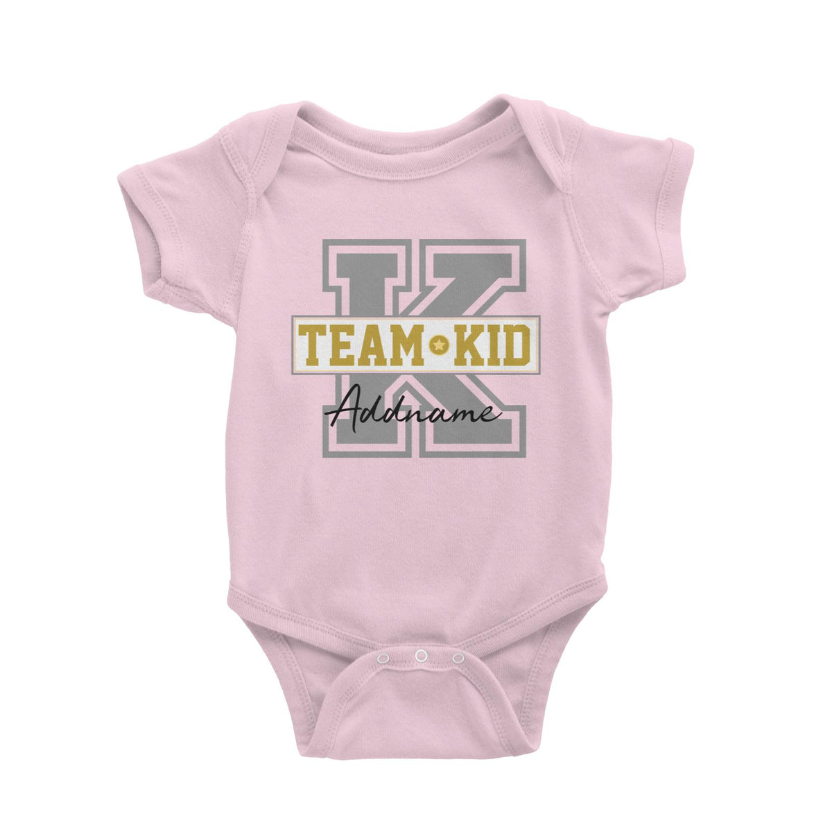 Team Kid Addname Baby Romper