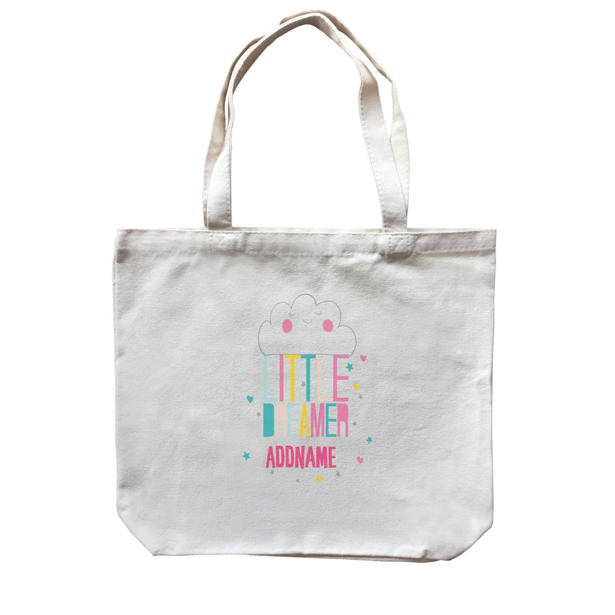 Cool Vibrant Series Little Dreamer Cloud Addname Canvas Bag