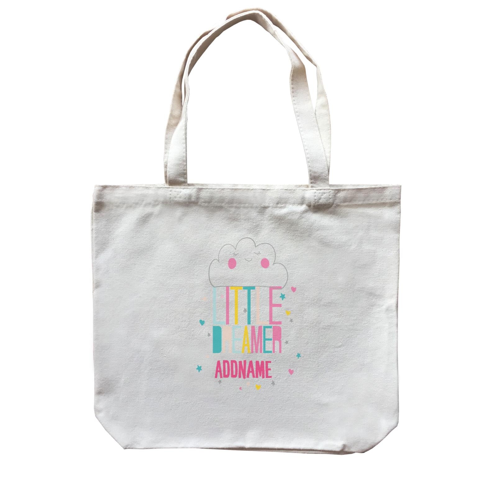 Cool Vibrant Series Little Dreamer Cloud Addname Canvas Bag
