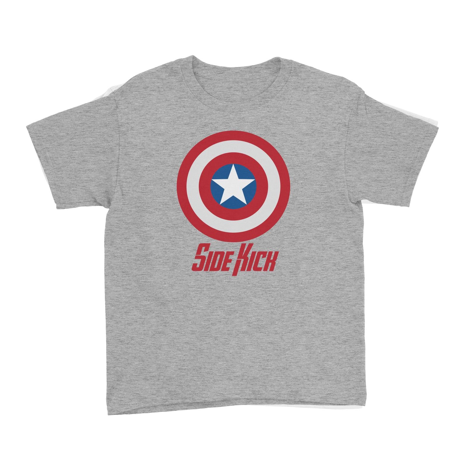 Superhero Shield Side Kick Kid's T-Shirt  Matching Family