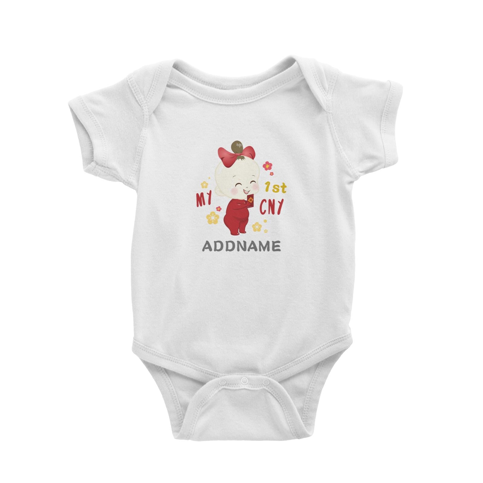 Chinese New Year Family My 1st CNY Baby Girl Addname Baby Romper