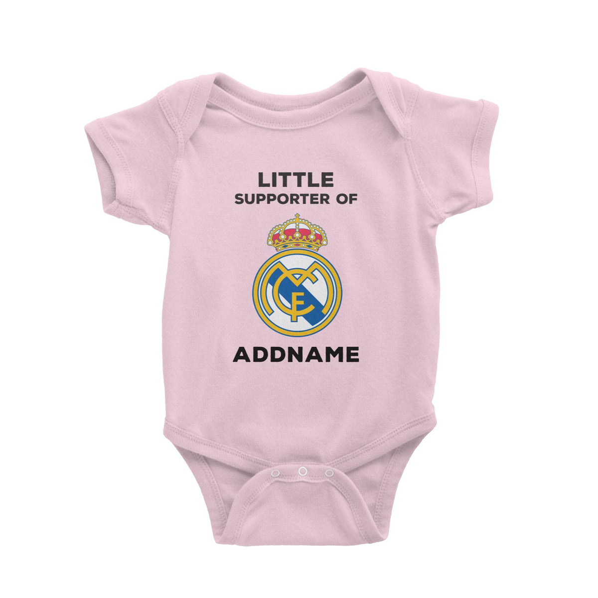 Real Madrid FC Little Supporter Personalizable with Name Baby Romper