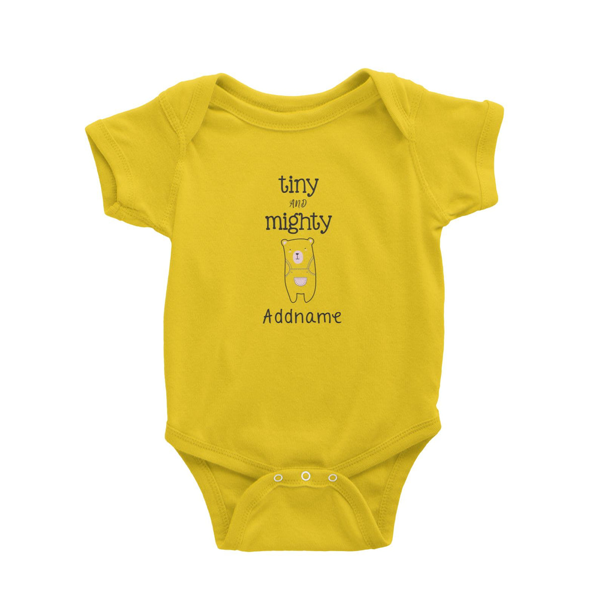Cute Animals and Friends Series 2 Bear Tiny And Mighty Addname Baby Romper