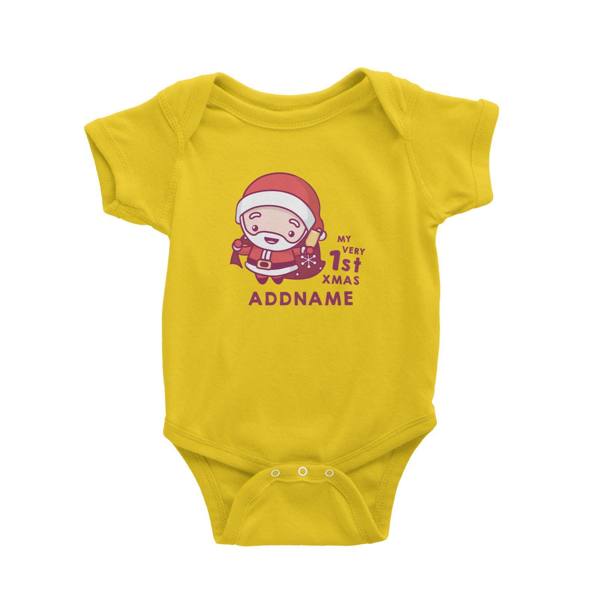 Christmas My Very 1st Santa Addname Baby Romper