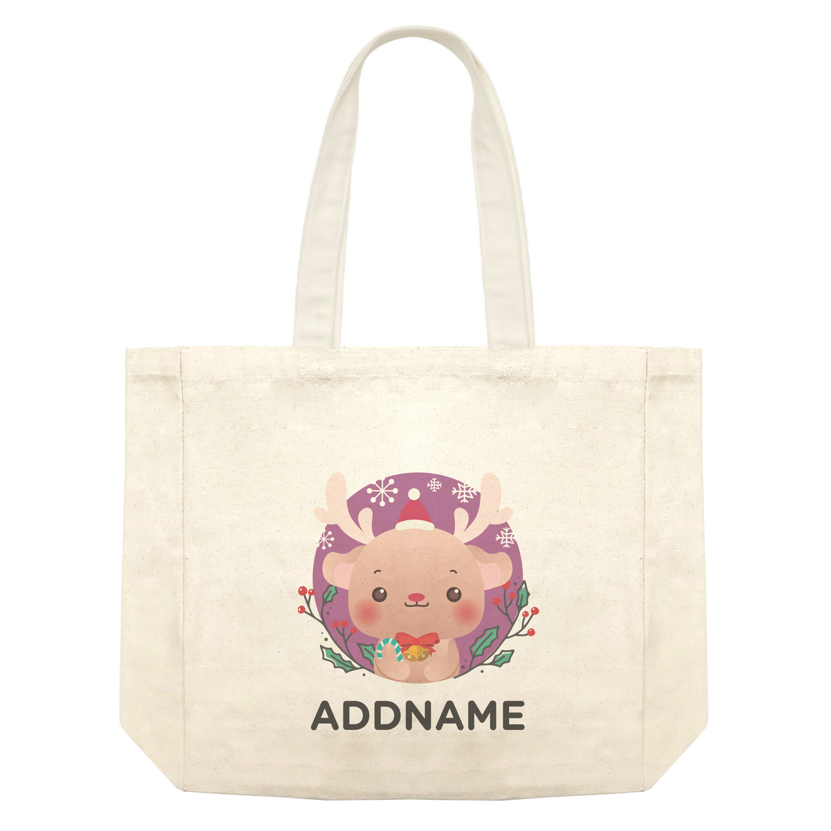 Christmas Cute Animal Series Cute Reindeer Shopping Bag