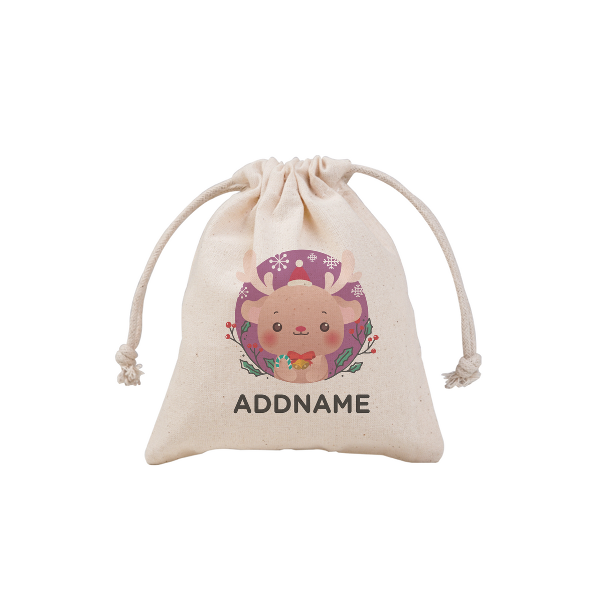 Christmas Cute Animal Series Cute Reindeer Mini Pouch