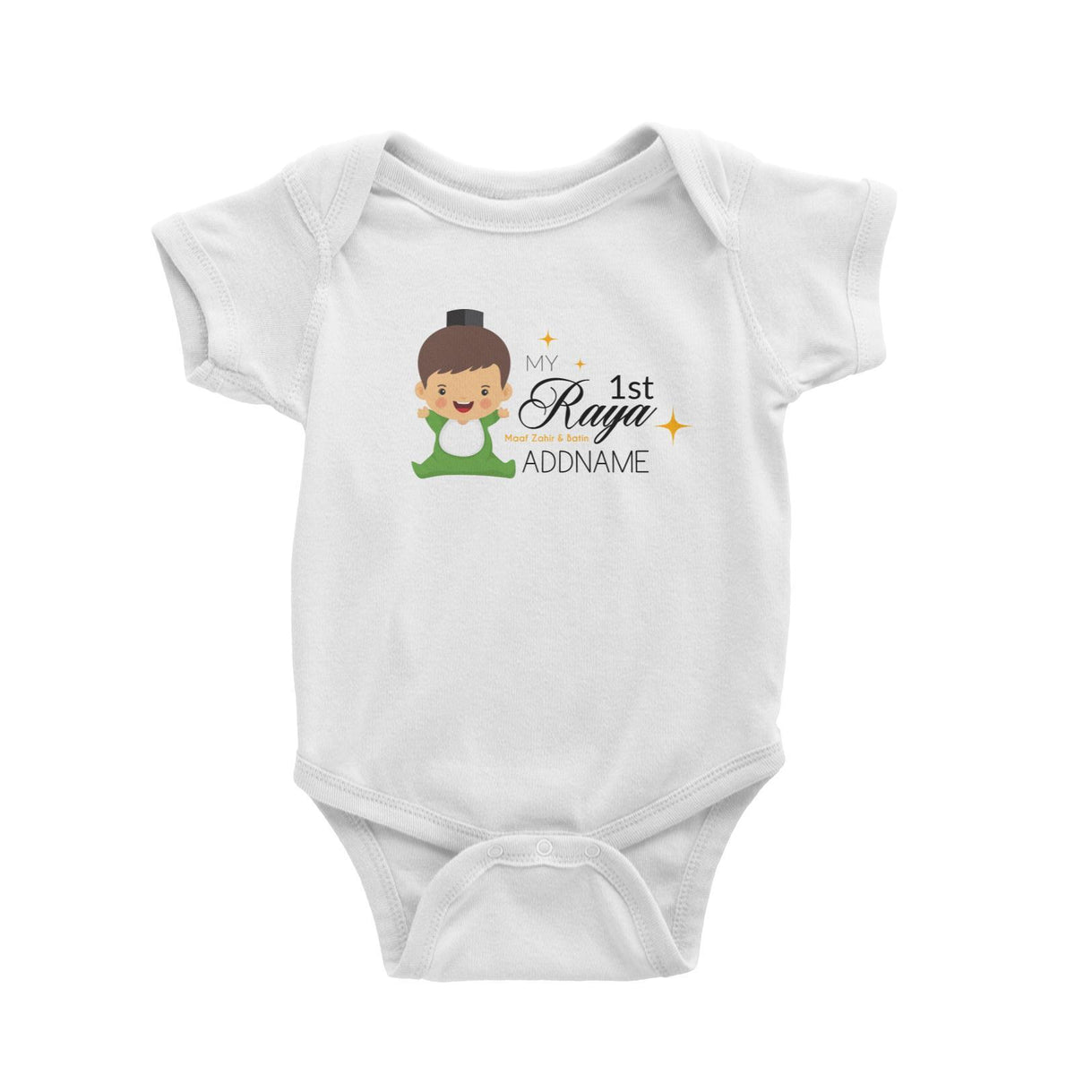My 1st Raya Baby Boy Baby Romper  Personalizable Designs Sweet Character