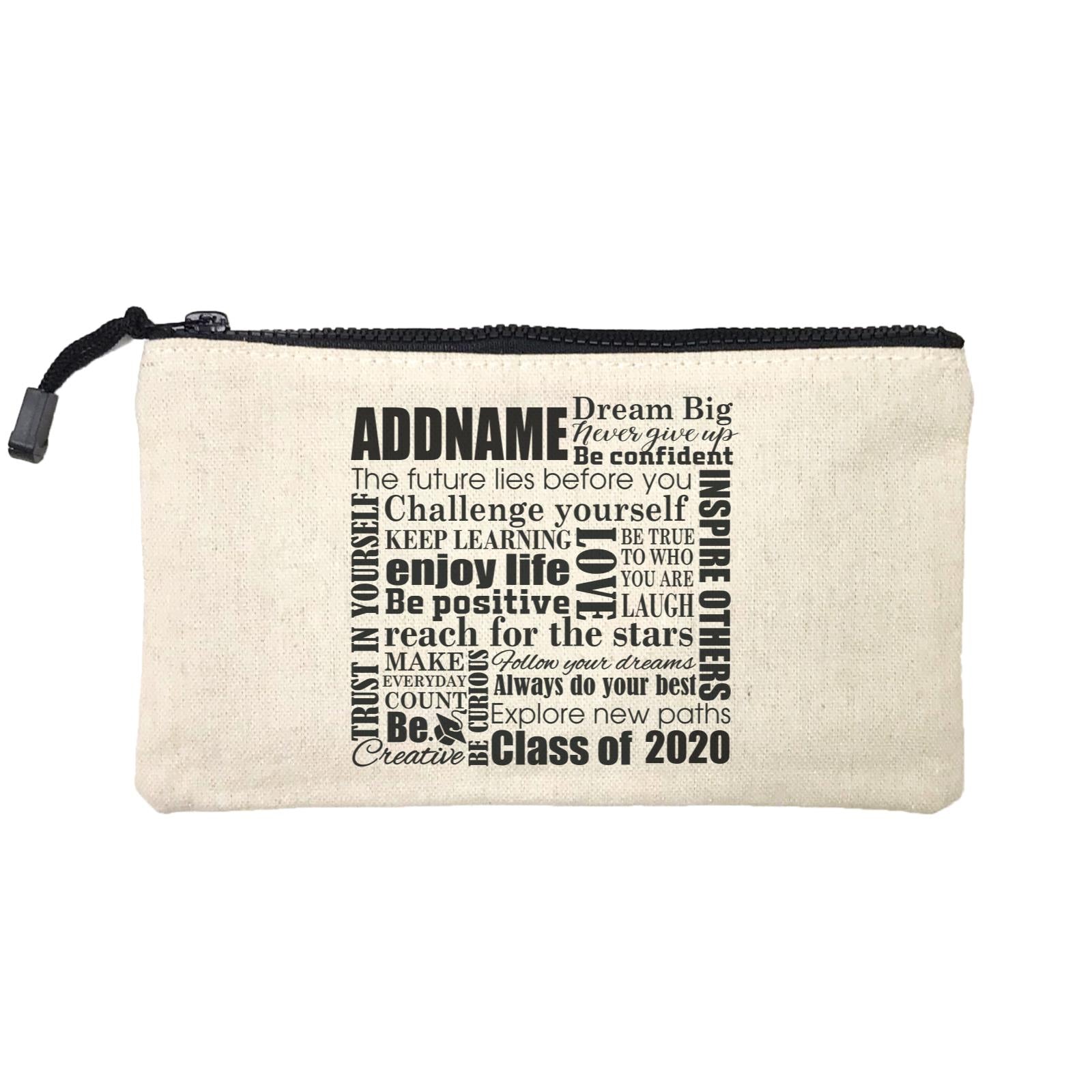 Graduation Series Inspiration Quotes Mini Accessories Stationery Pouch