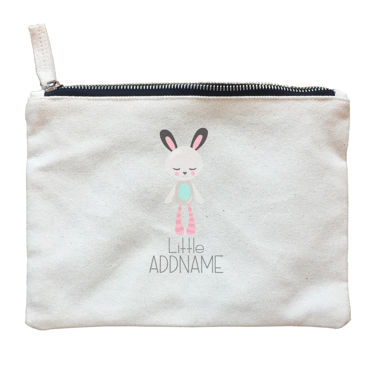 Nursery Animals LIttle Rabbit Addname Zipper Pouch