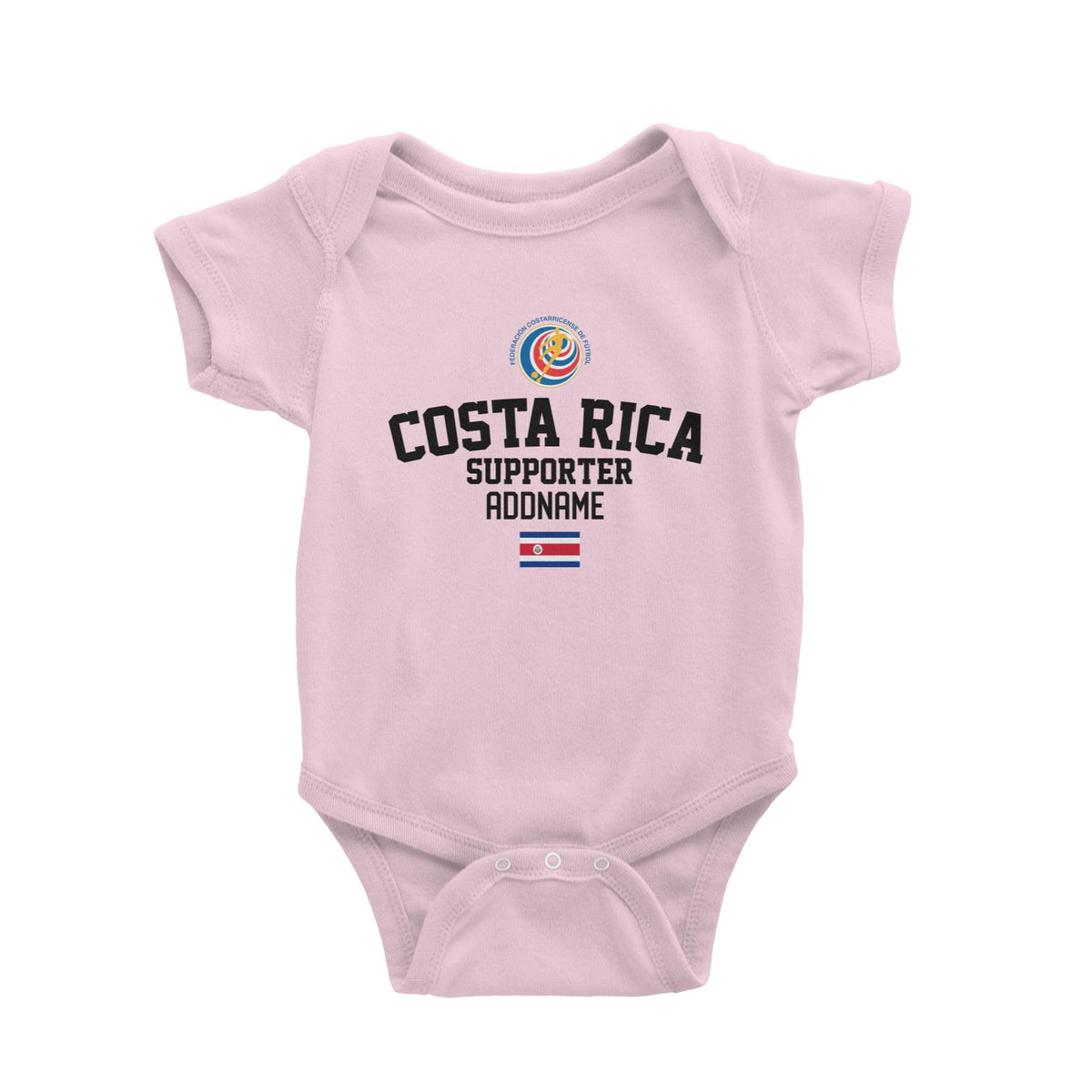 Costa Rica Supporter World Cup Addname Baby Romper