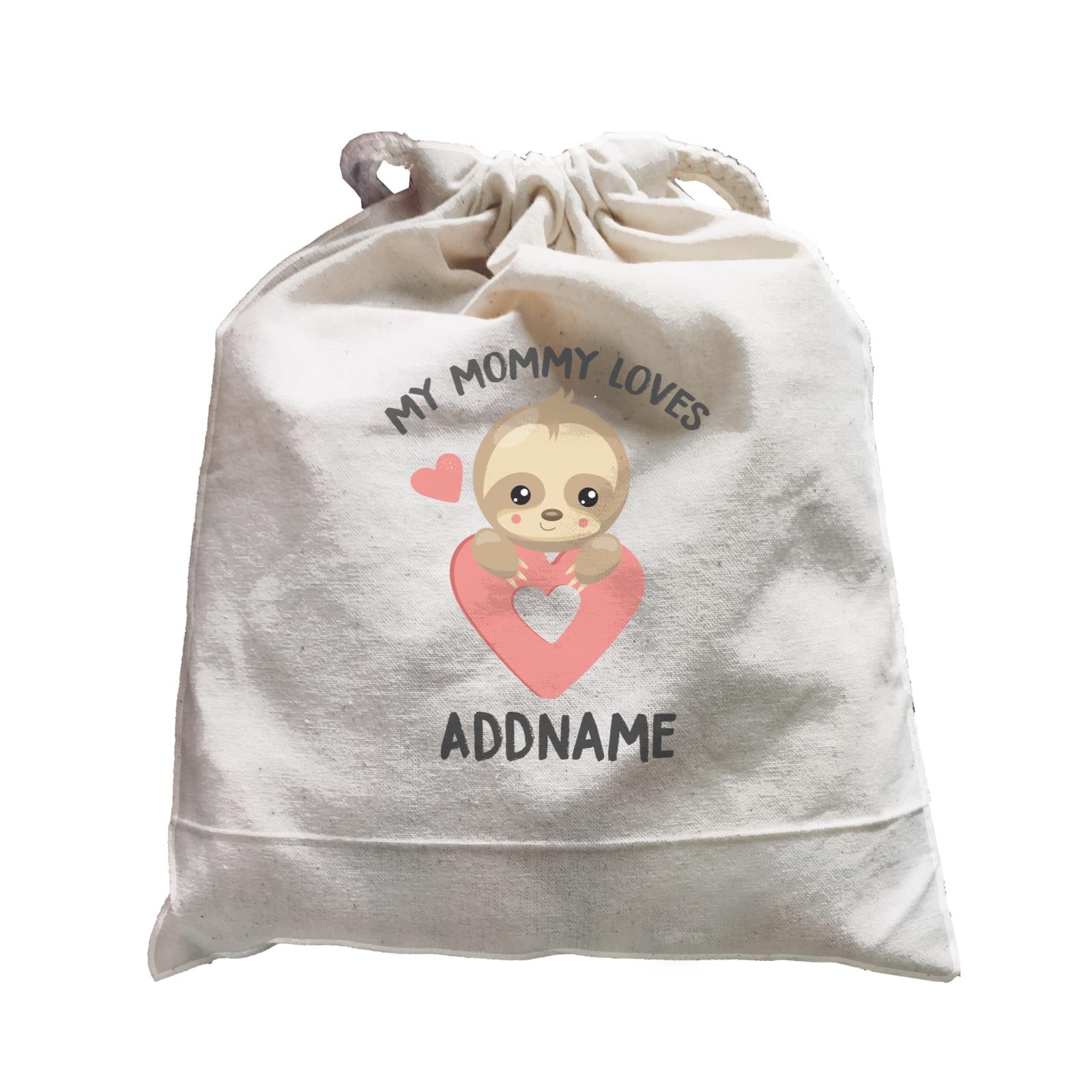 Cute Sloth My Mommy Loves Addname Satchel