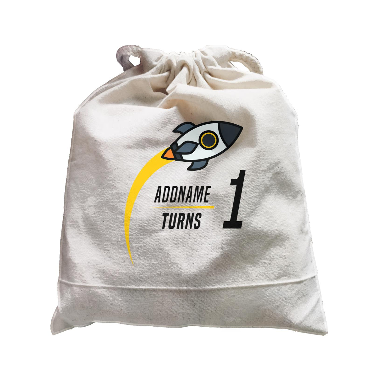 Birthday Flying Rocket To Galaxy Addname Turn 1 Satchel