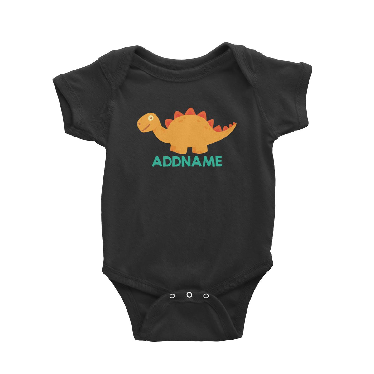 Cute Stegosaurus Dinosaur Personalizable Design Baby Romper