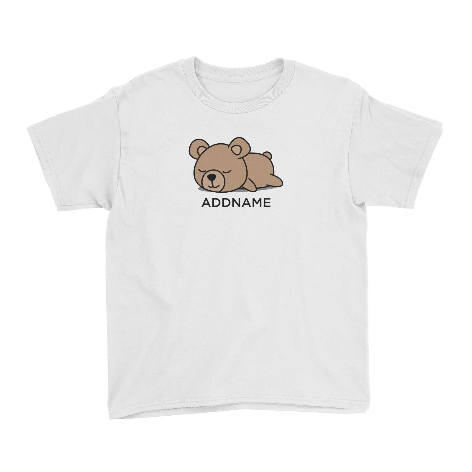 Lazy Bear Addname Kid's T-Shirt (FLASH DEAL)