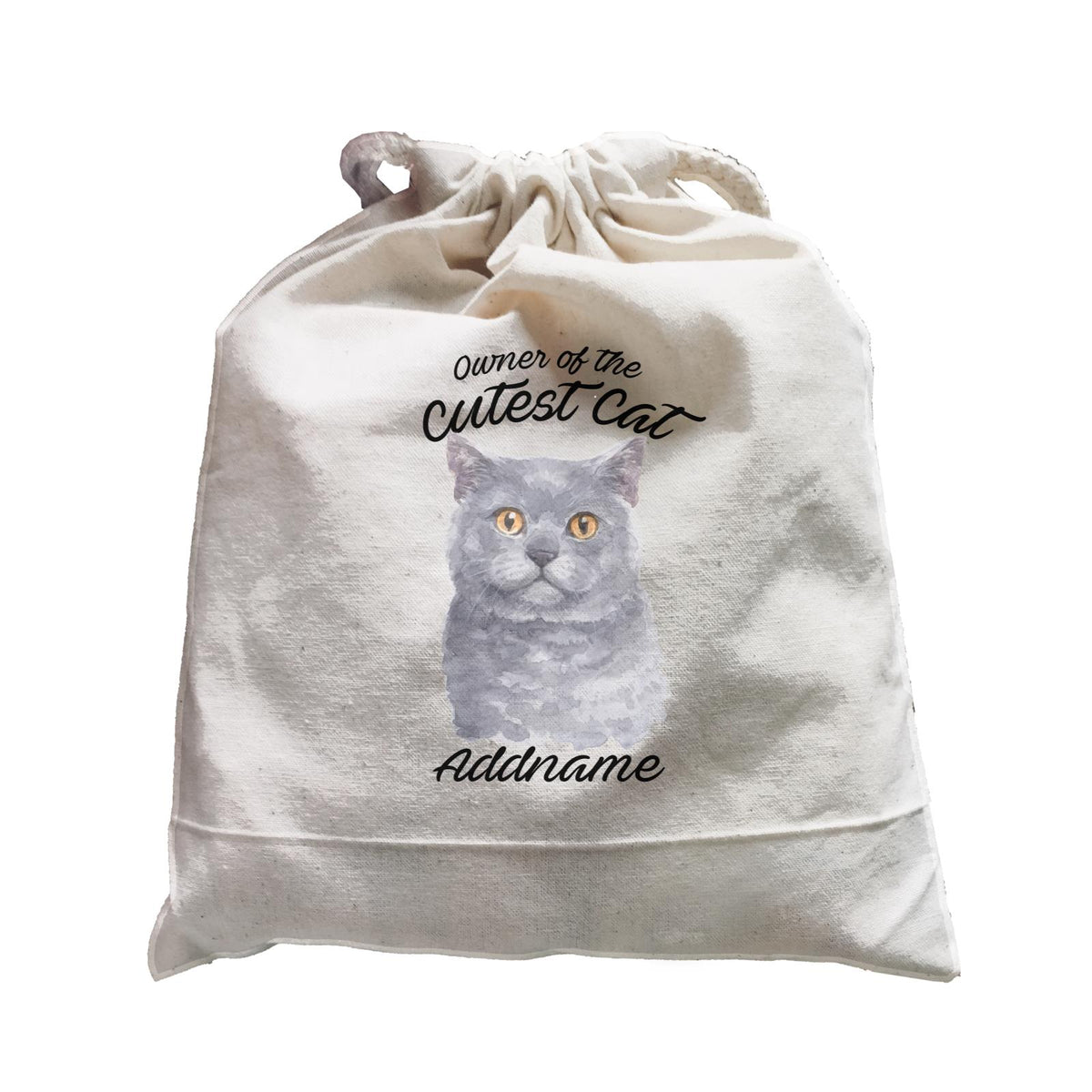 Watercolor Owner Of The Cutest Cat British Shorthair Addname Satchel