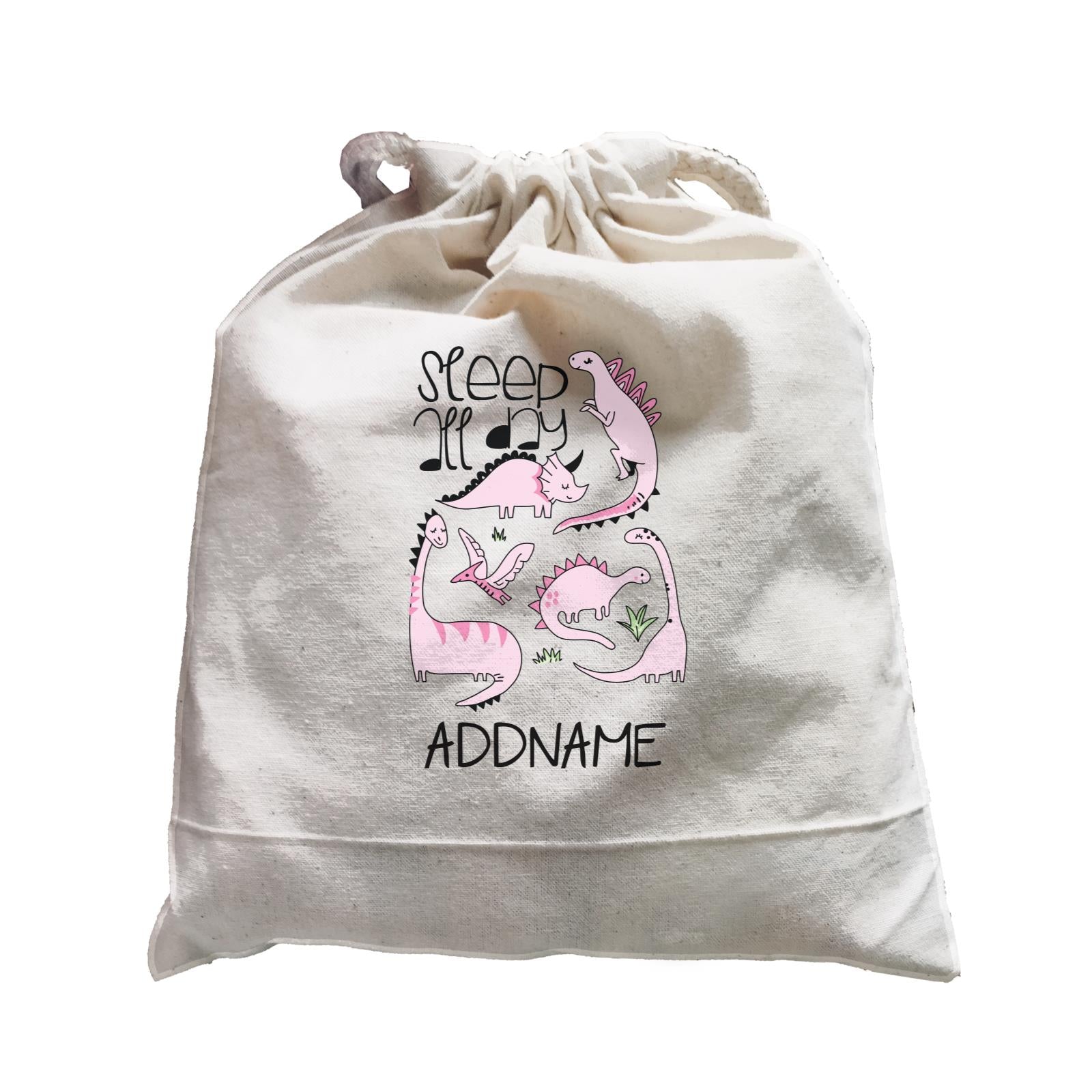 Cool Vibrant Series Sleep All Day Dinosaur Addname Satchel