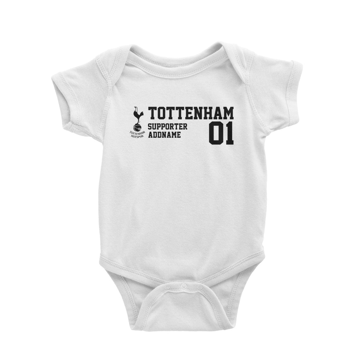 Tottenham Hotspur Football Supporter Addname Baby Romper