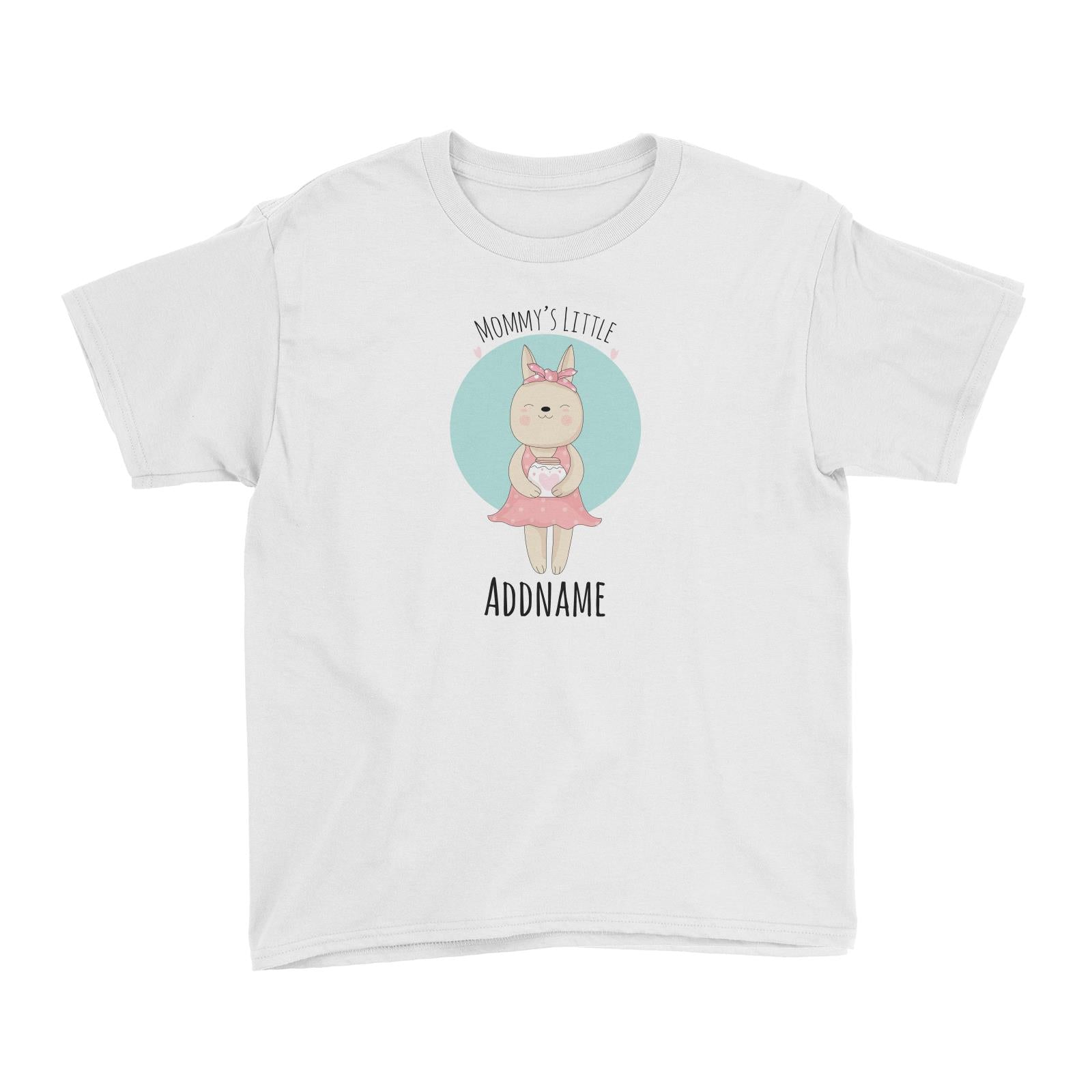 Sweet Animals Sketches Mommy's Little Bunny Addname Kid's T-Shirt