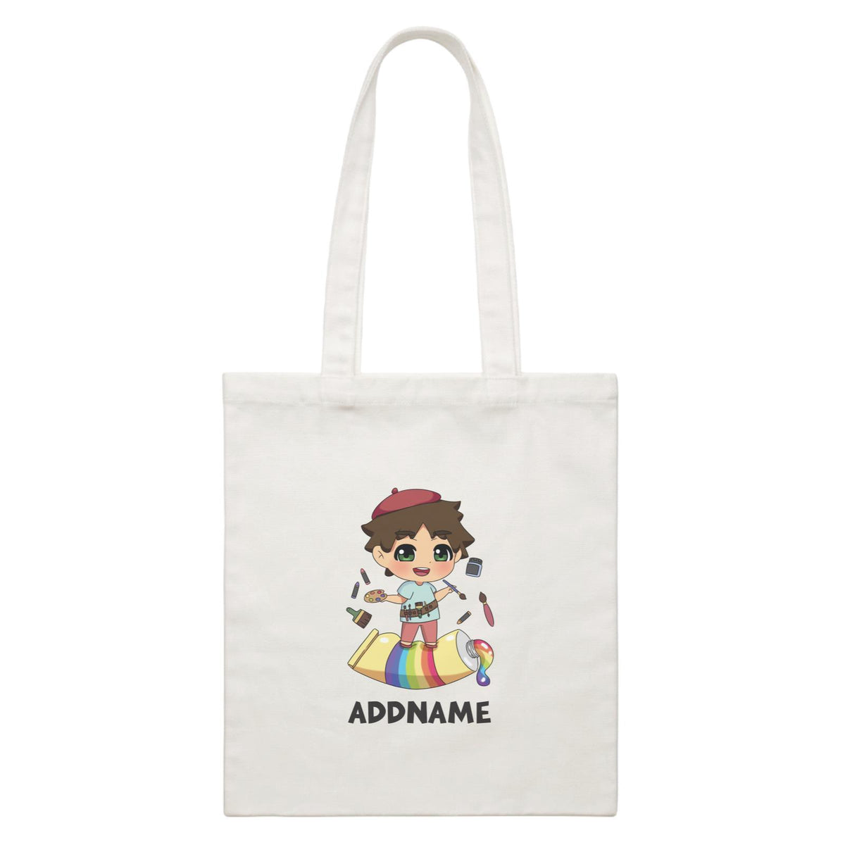 Children's Day Gift Series Artist Little Boy Addname  Canvas Bag