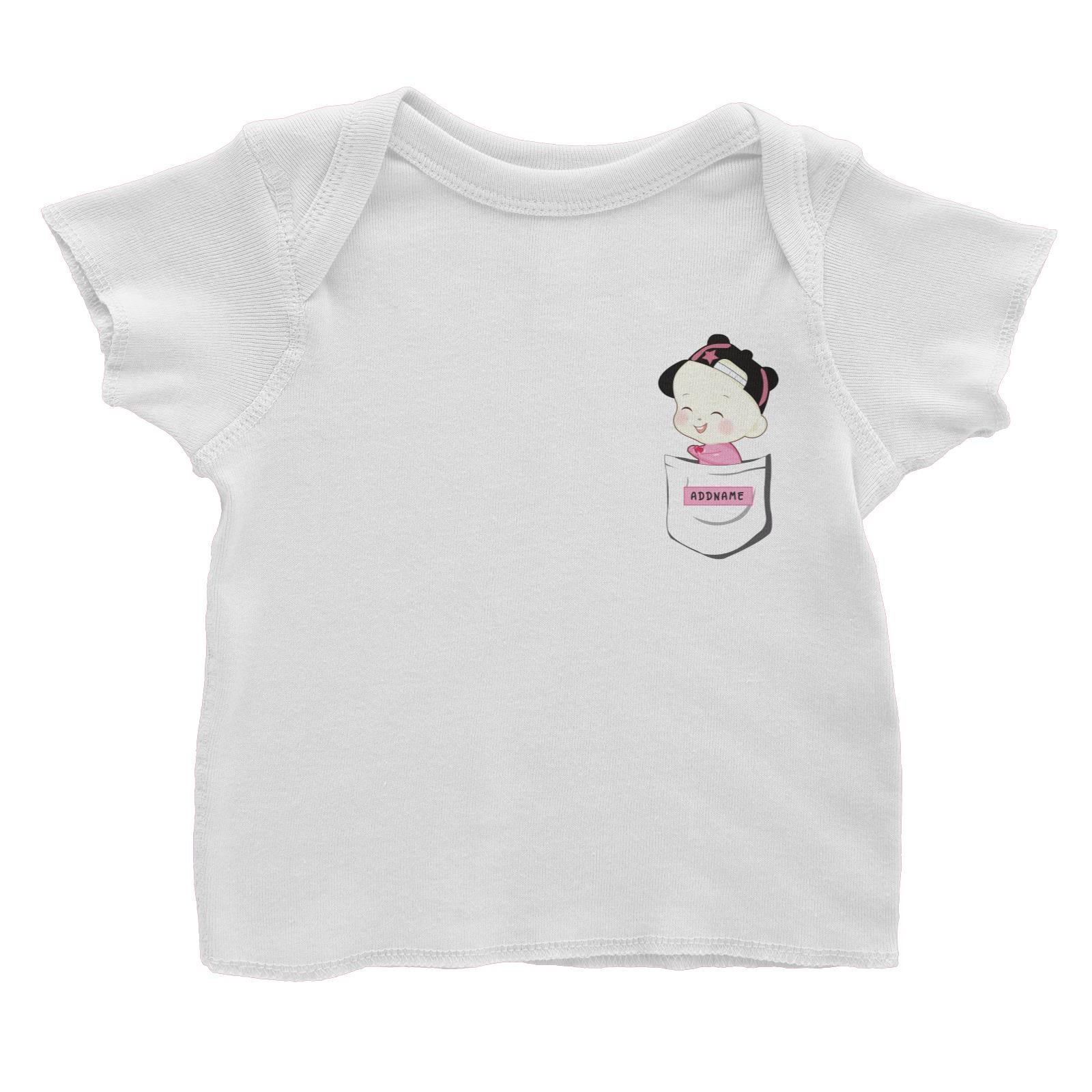 My Lovely Family Series Pocket Size Baby Girl Addname Baby T-Shirt