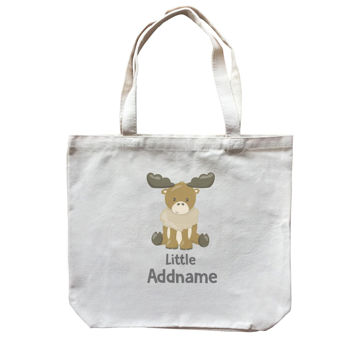 Arctic Animals Little Moose Addname Canvas Bag