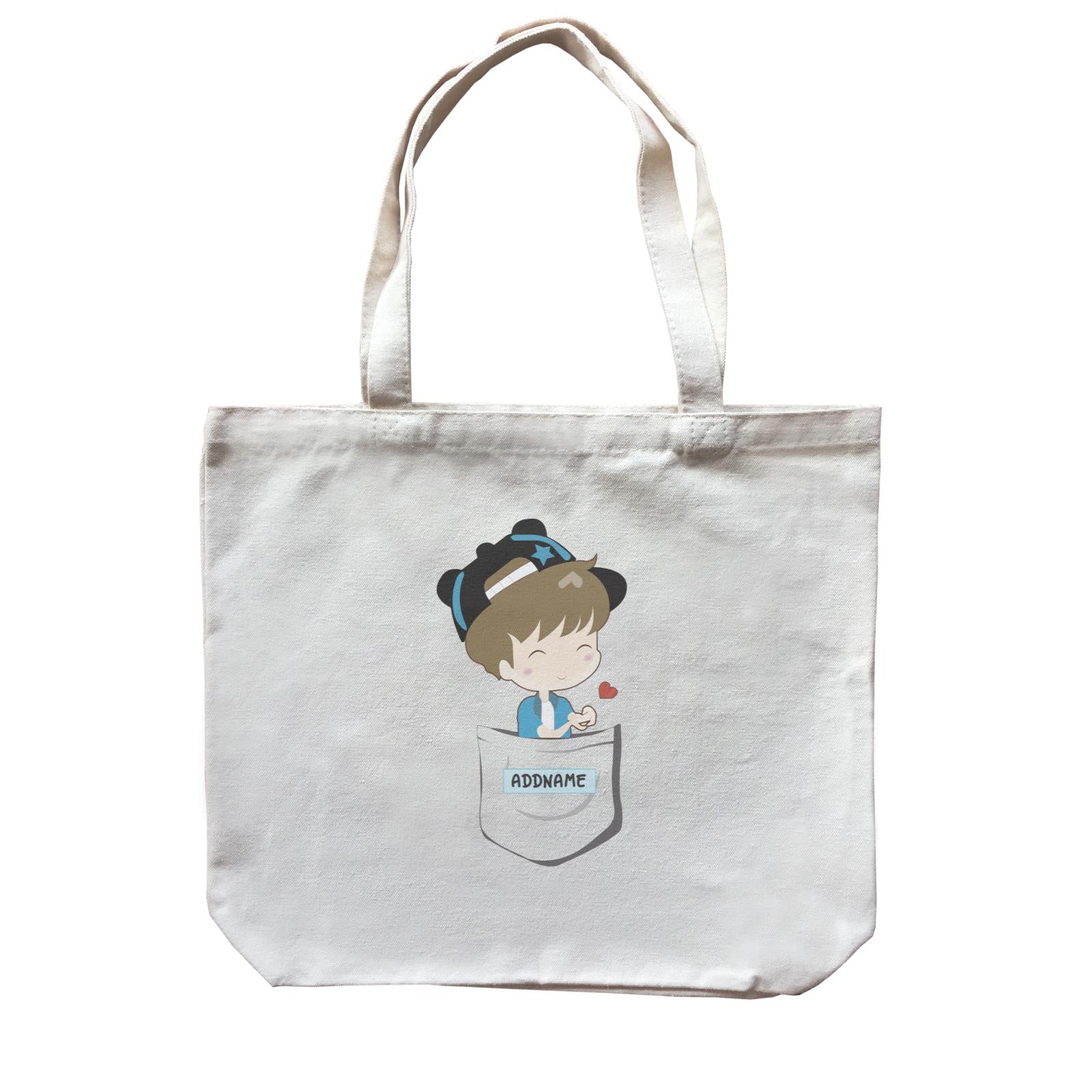 Love Family Pocket Daddy Addname Accessories Canvas Bag