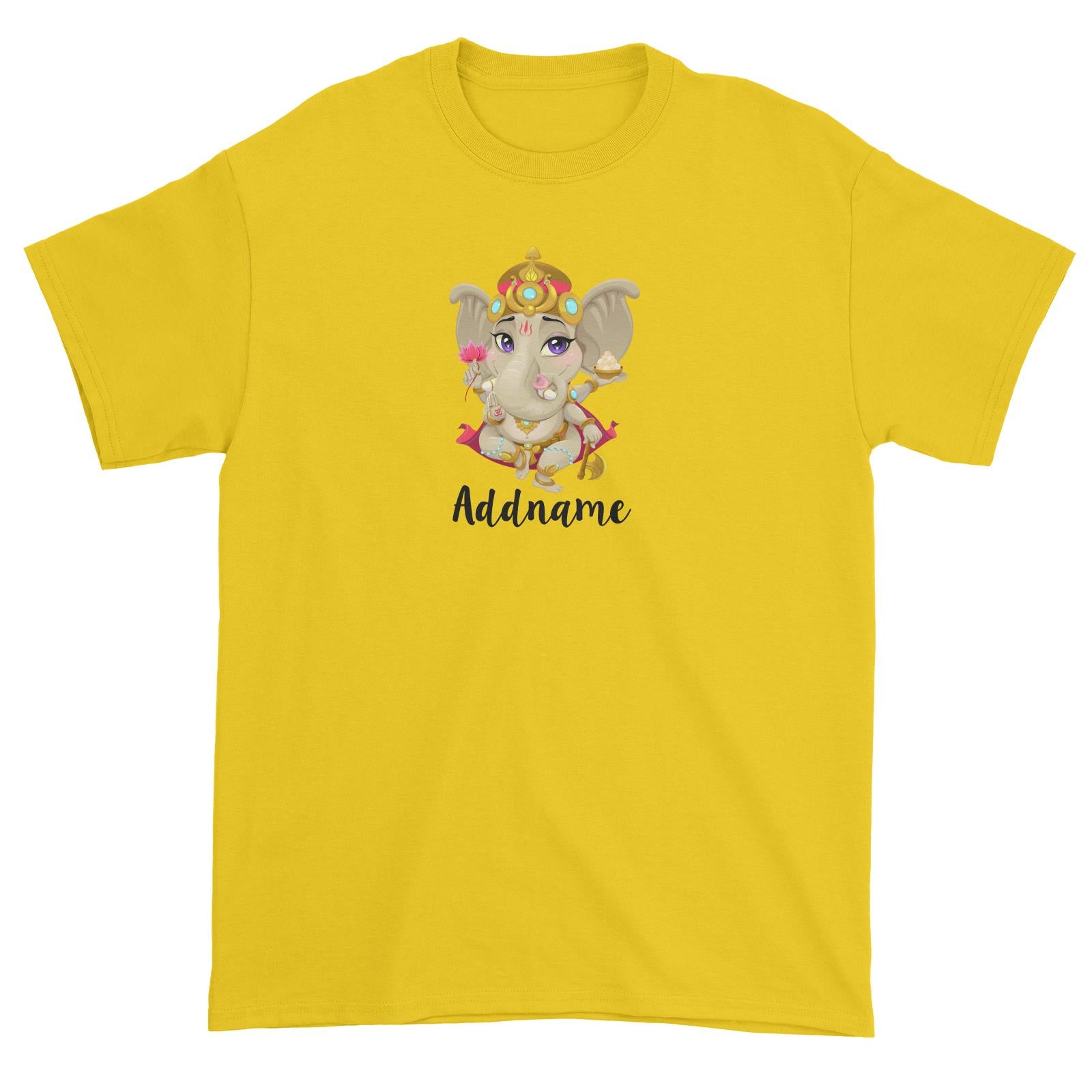 Artistic Ganesha Addname Unisex T-Shirt