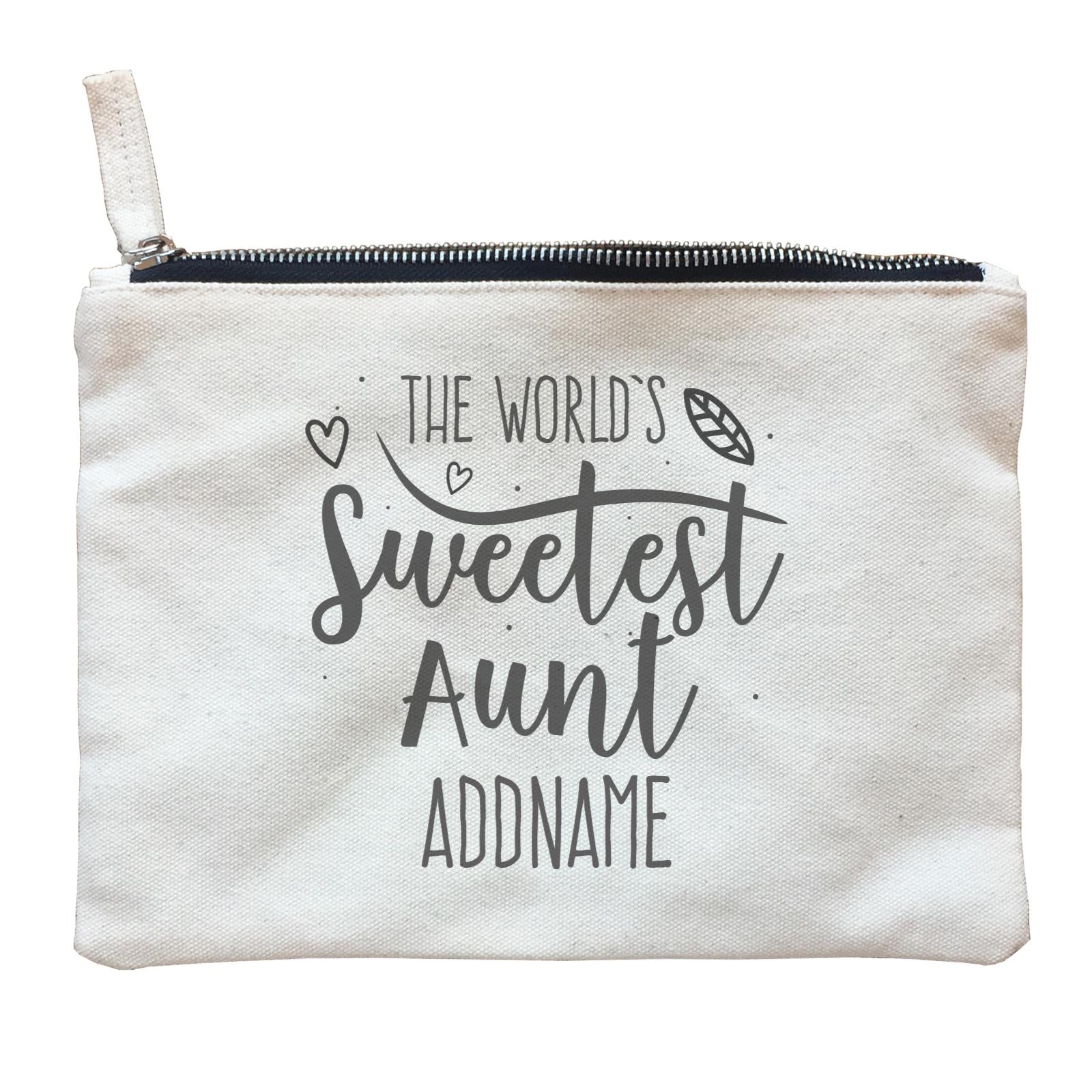Sweet Mom Quotes 3 The Worlds Sweetest Aunt Addname Zipper Pouch