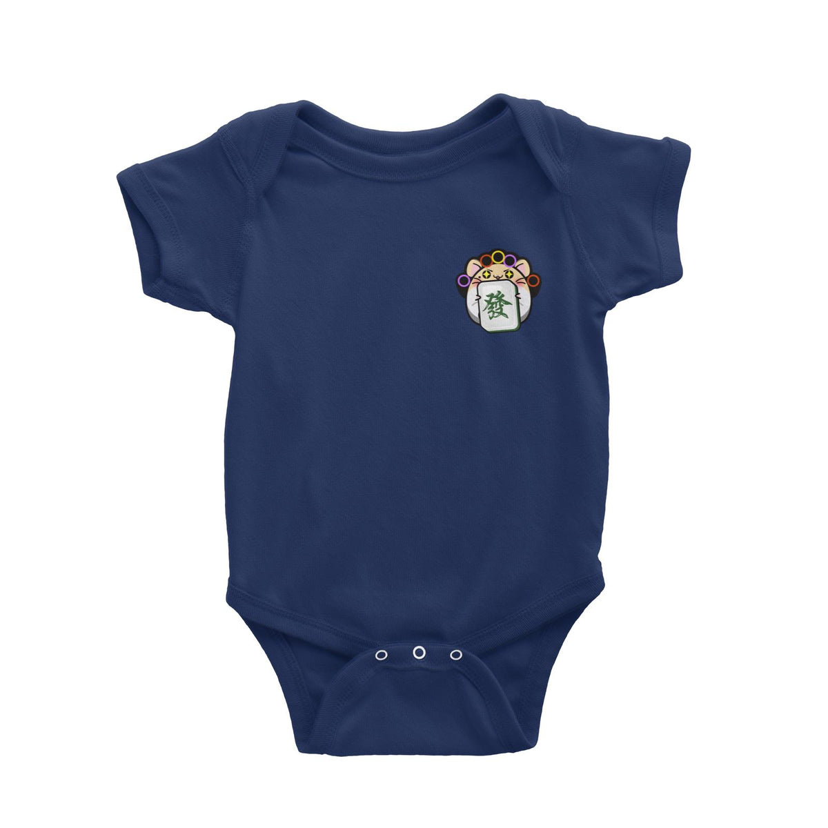 Prosperous Mouse Series Aunty Fa The Mahjong Queen Baby Romper