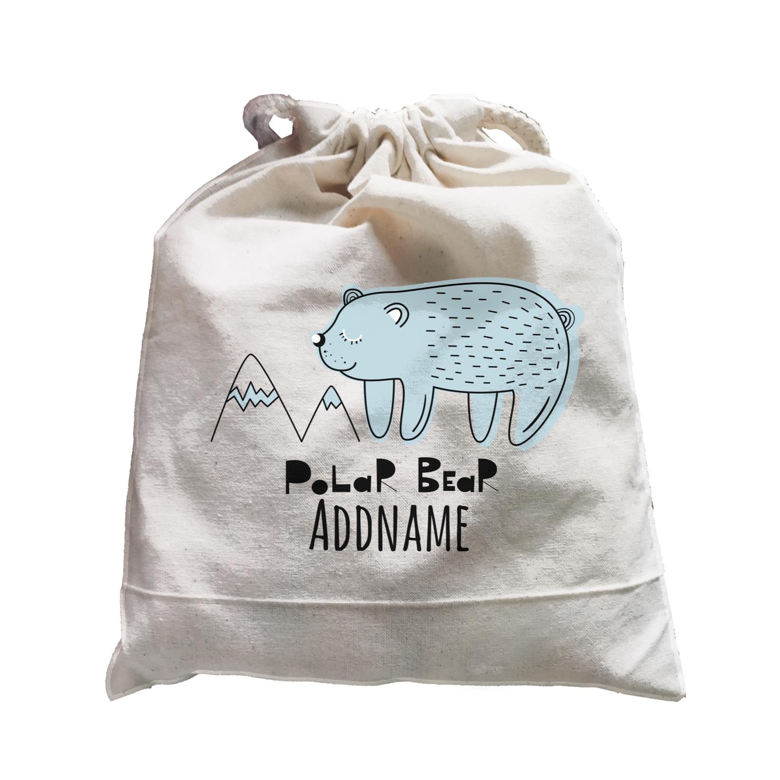 Drawn Adorable Animals Polar Bear Addname Satchel