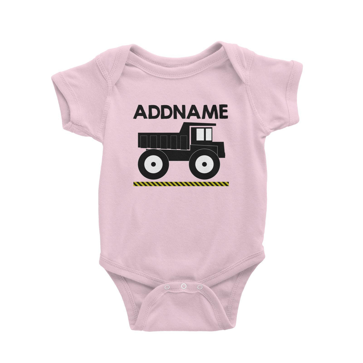 Construction Birthday Theme Truck 1 Addname Baby Romper