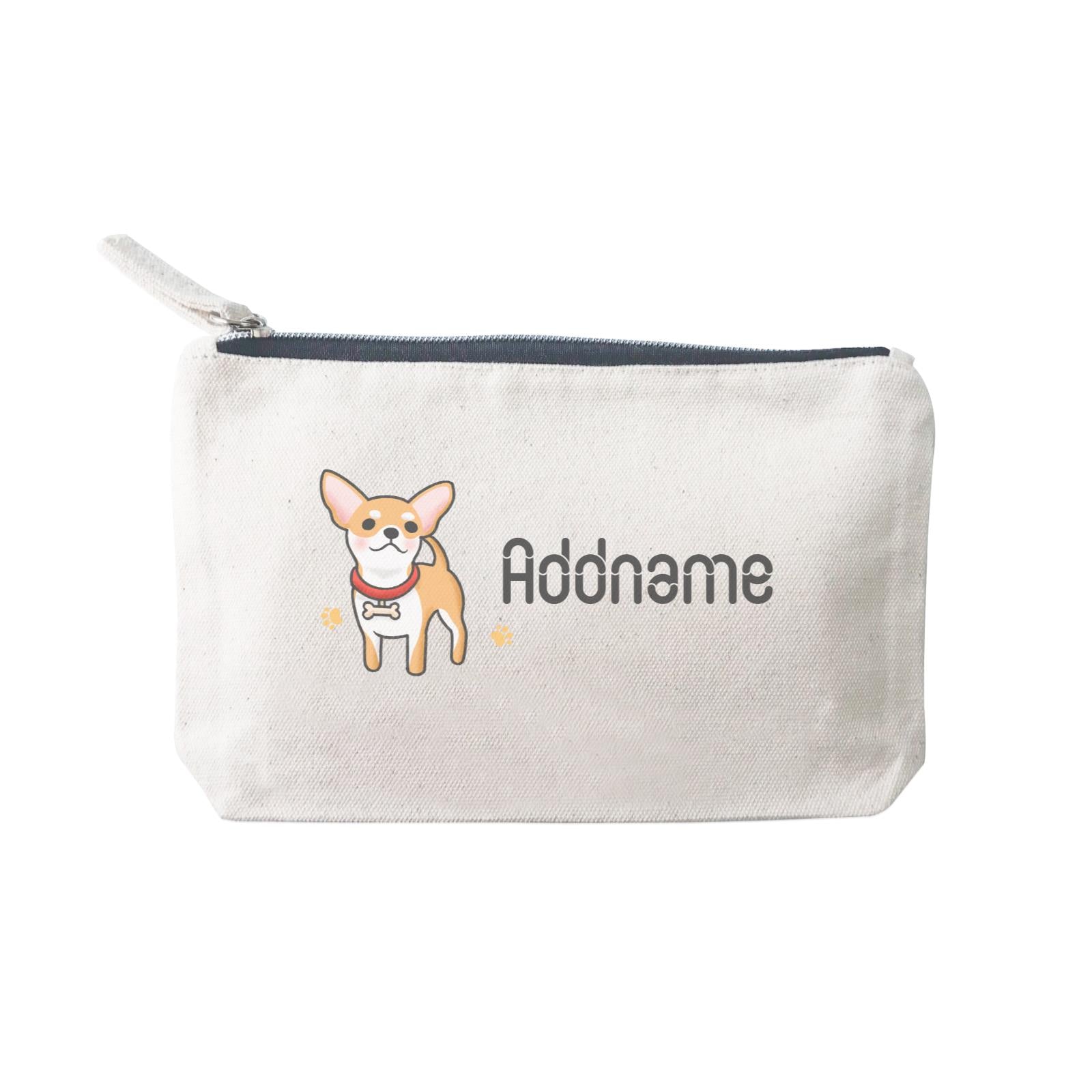 Cute Hand Drawn Style Chihuahua Addname SP Stationery Pouch 2