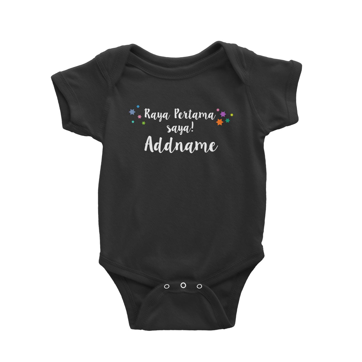 Raya Pertama Saya With Coloured Sparkles With Coloured Sparkles Baby Romper