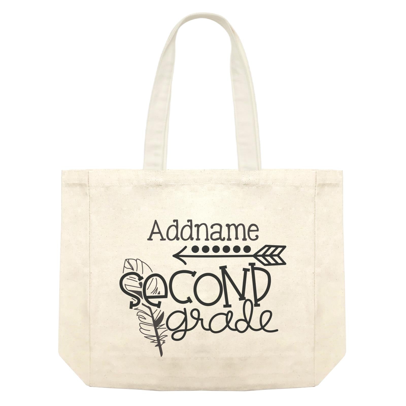 Graduation Series Second Grade with Feather Shopping Bag