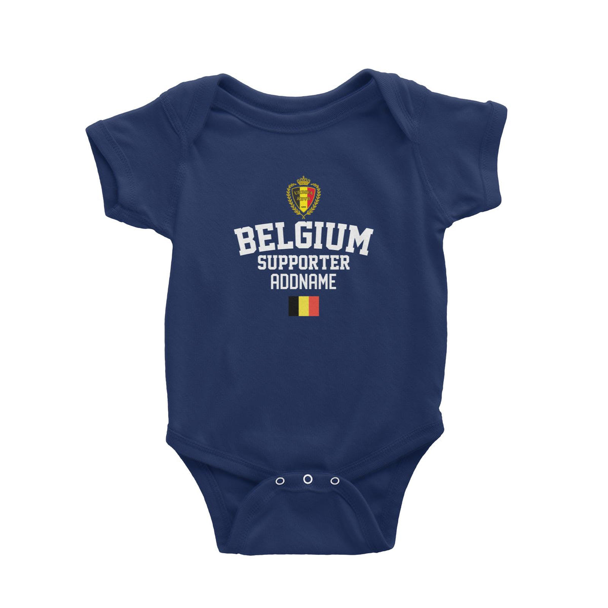Belgium Supporter World Cup Addname Baby Romper