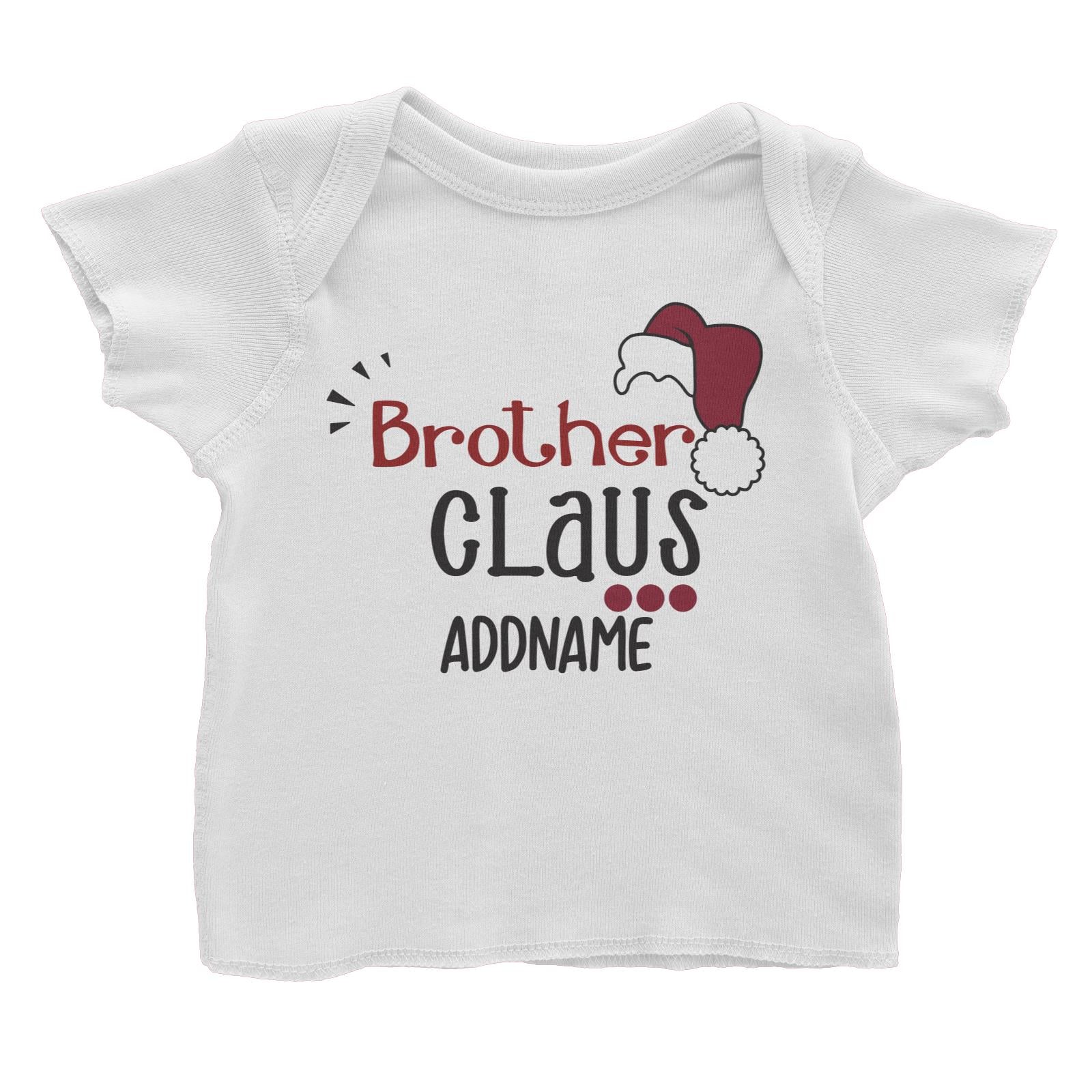 Xmas Brother Claus with Santa Hat Baby T-Shirt