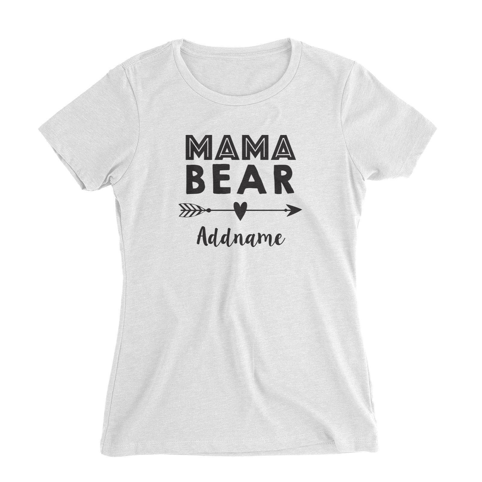 Mama Bear Addname Women's Slim Fit T-Shirt  Matching Family Personalizable Designs