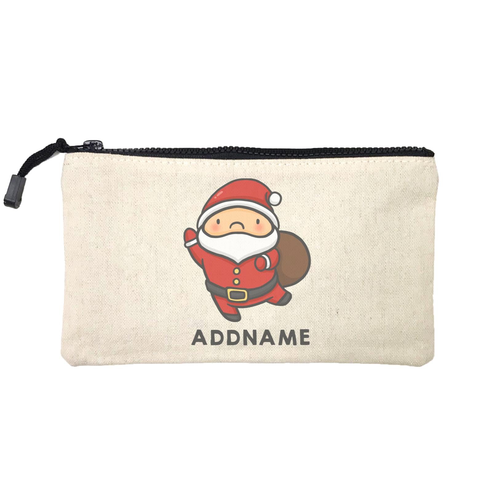 Xmas Cute Santa Claus Addname Mini Accessories Stationery Pouch