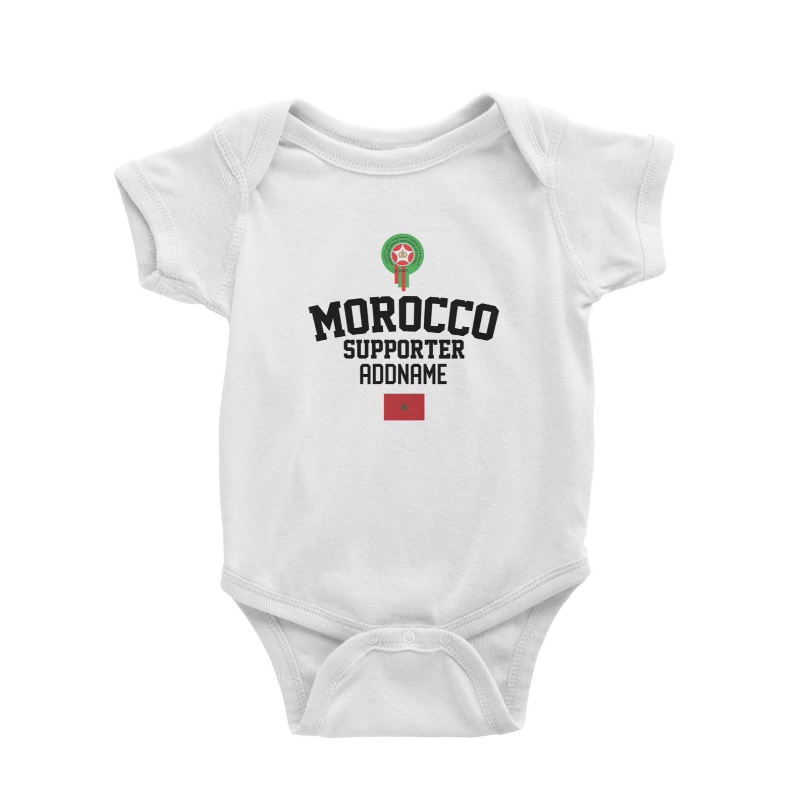 Morocco Supporter World Cup Addname Baby Romper