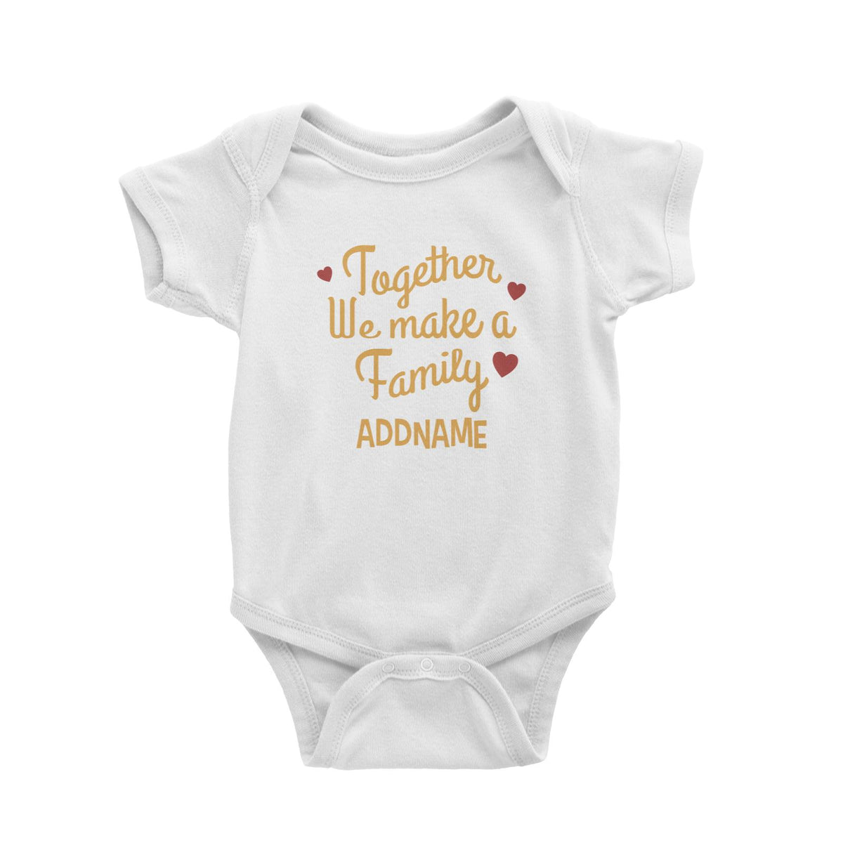 Christmas Series Together We Make A Family Baby Romper