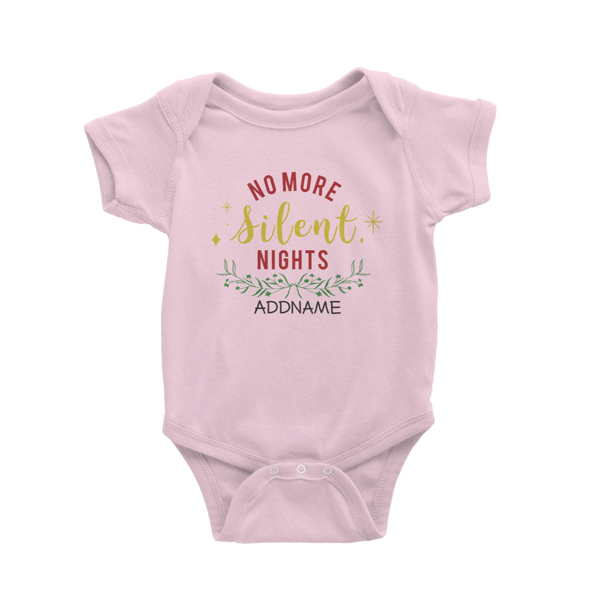 Xmas No More Silent Nights Baby Romper