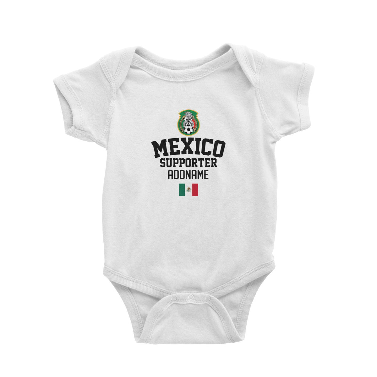 Mexico Supporter World Cup Addname Baby Romper