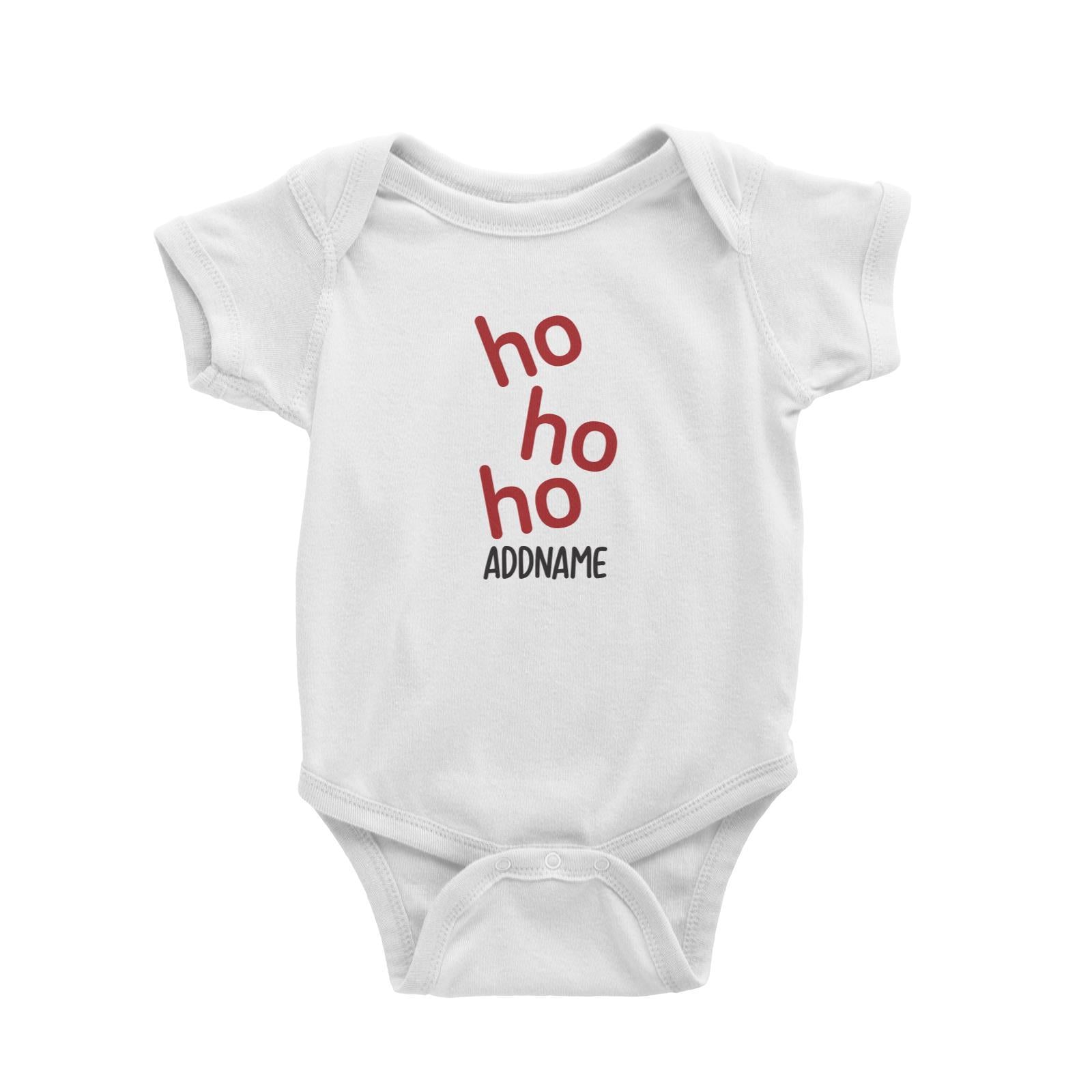 Xmas Ho Ho Ho Baby Romper