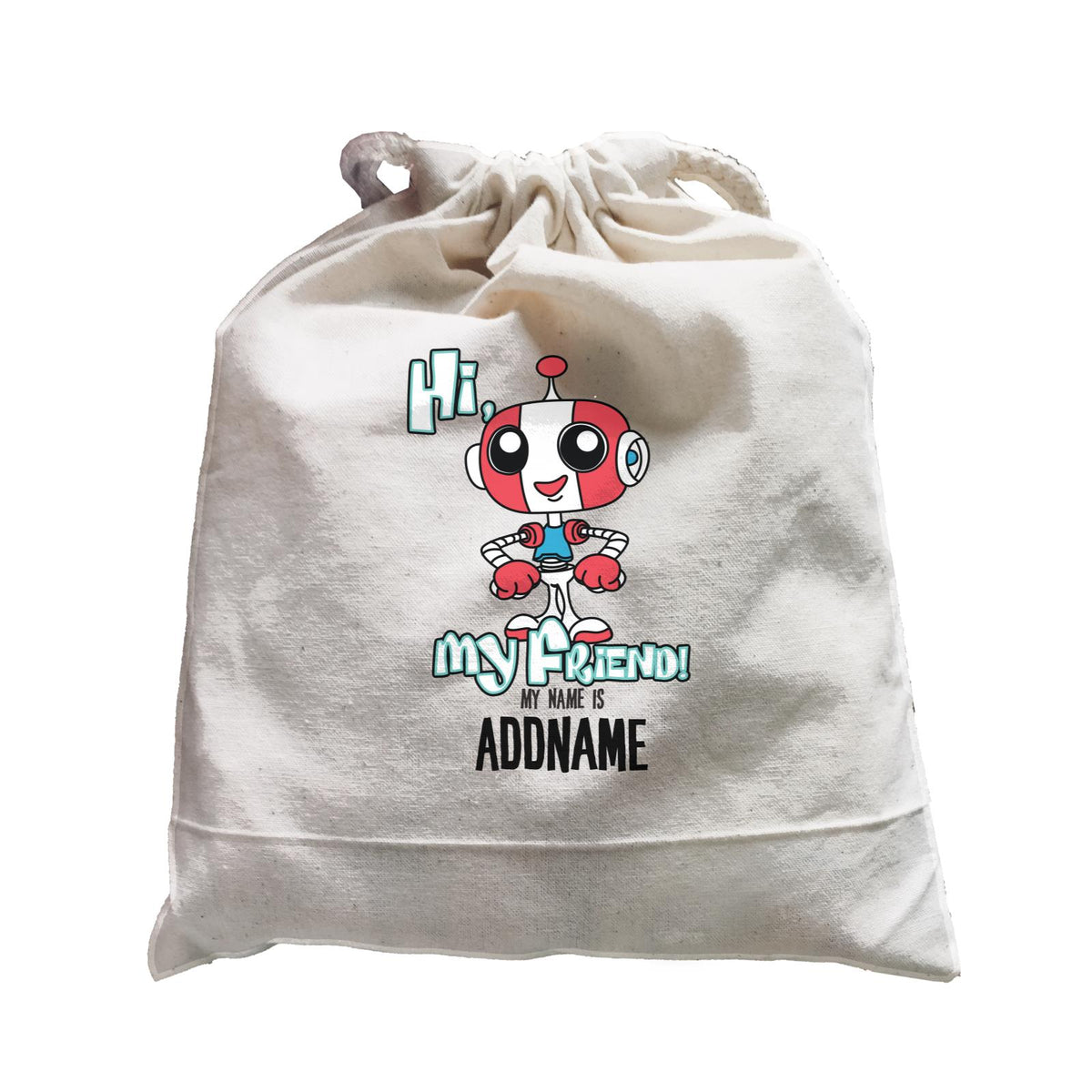 Cool Vibrant Series Robot Hi My Name is Addname Satchel