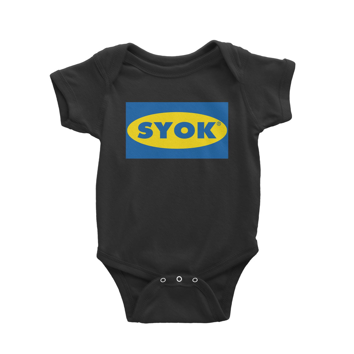 Slang Statement Syok Baby Romper