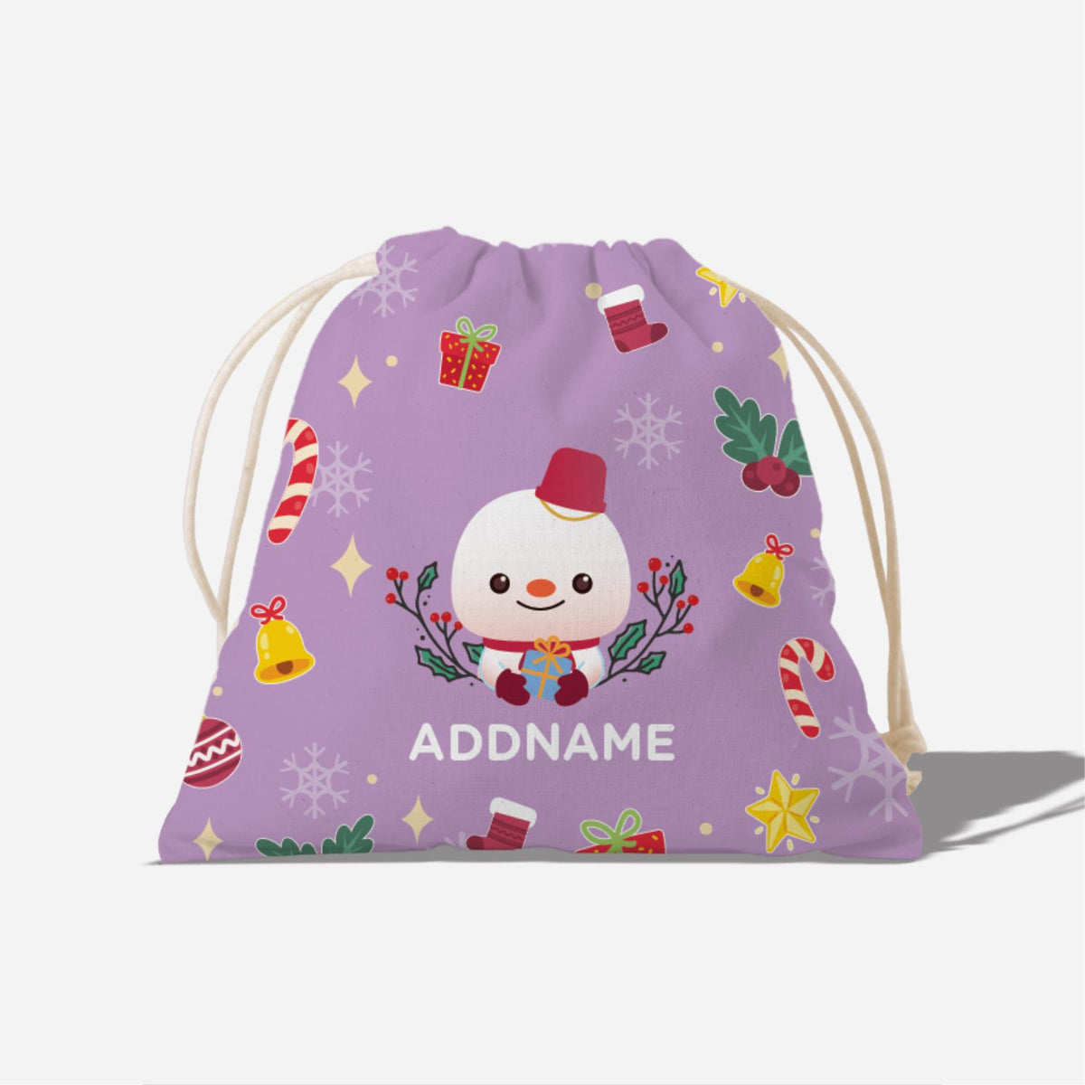 Christmas Cute Animal Series Full Print Satchel - Snowman