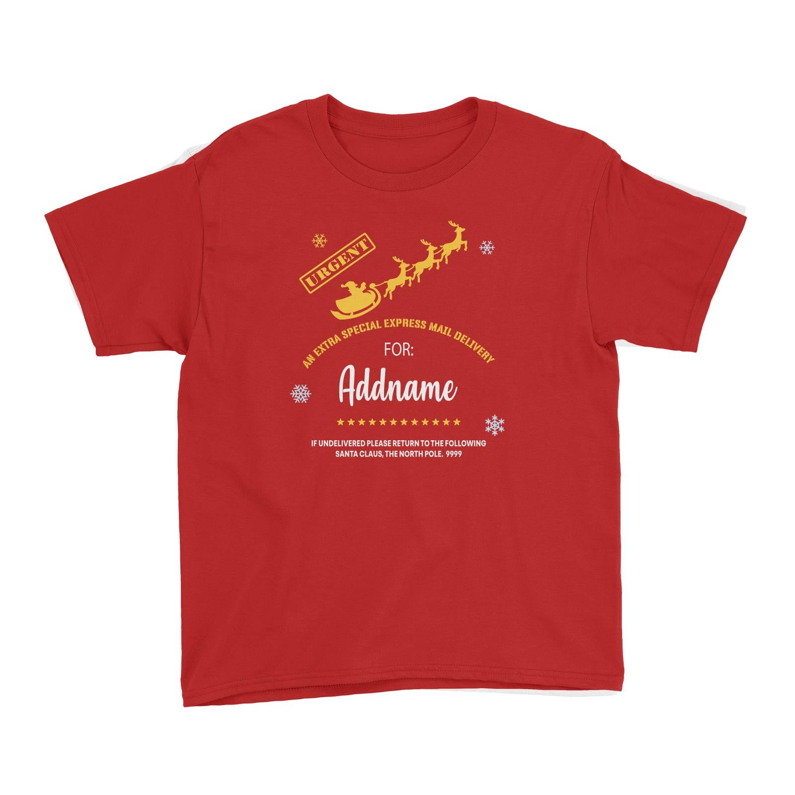 Xmas An Extra Special Express Mail Delivery Kid's T-Shirt