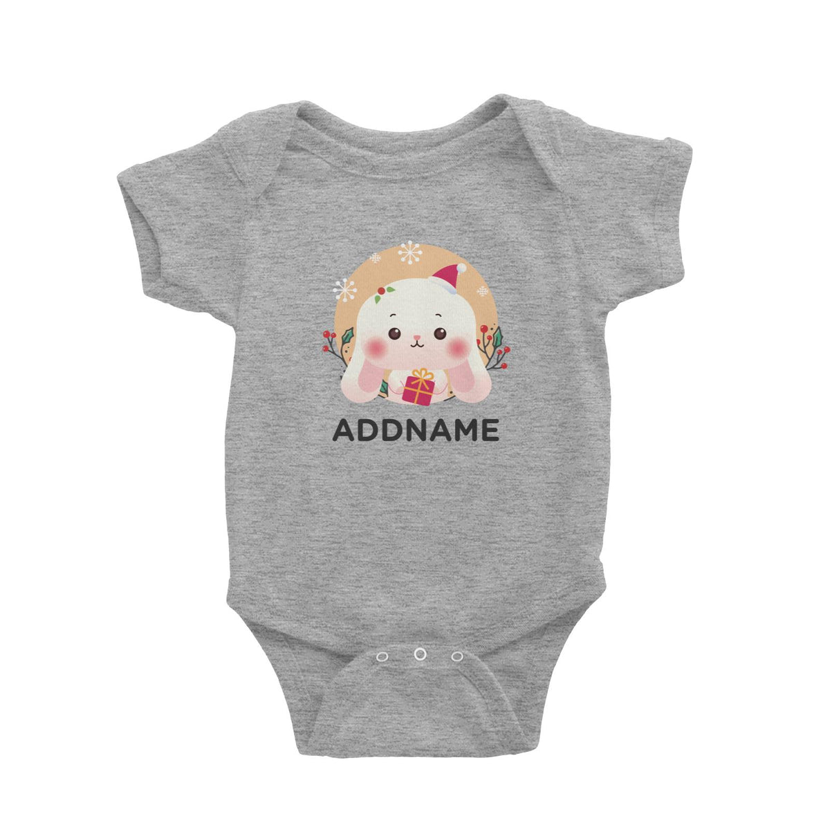 Christmas Cute Animal Series Cute Rabbit Baby Romper