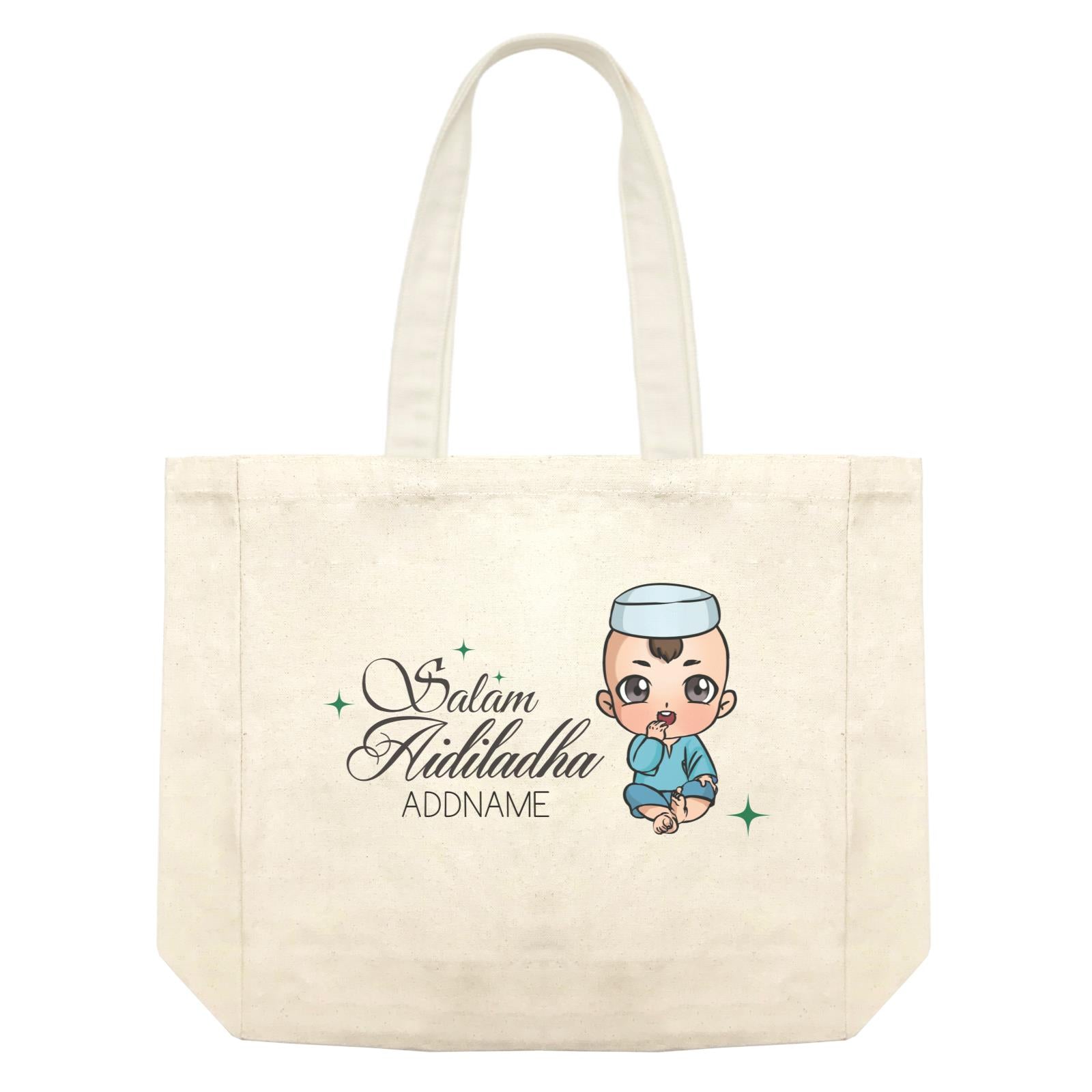 Raya Chibi Wishes Baby Boy Addname Wishes Salam Aidiladha Addname Shopping Bag